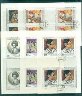 Czechoslovakia-1972-Paintings-5xMS-CTO-lot70607