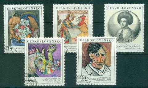 Czechoslovakia-1972-Paintings-CTO-lot59295