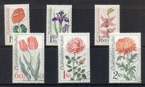 Czechoslovakia-1973-Flowers-FU