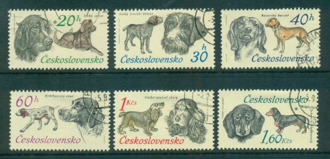 Czechoslovakia-1973-Hunting-Dogs-CTO-lot59315