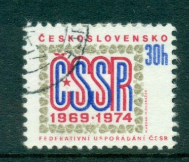 Czechoslovakia-1974-Federal-Government-CTO-lot59321