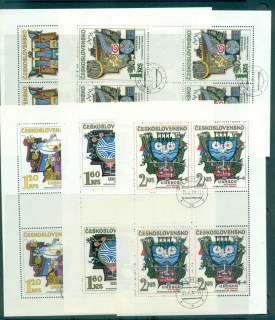 Czechoslovakia-1974-Symbolic-Designs-5xMS-CTO-lot70600