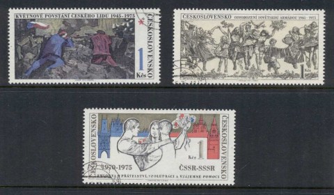 Czechoslovakia-1975-Anniversaries-FU