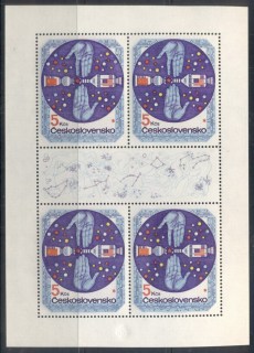 Czechoslovakia-1975-Apollo-Soyuz-Joint-Russia-USA-Space-Project-sheetlet-MUH