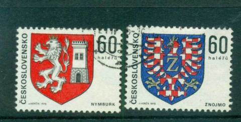 Czechoslovakia-1975-Coats-of-Arms-CTO-lot59346