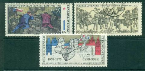 Czechoslovakia-1975-Czech-Uprising-CTO-lot41512