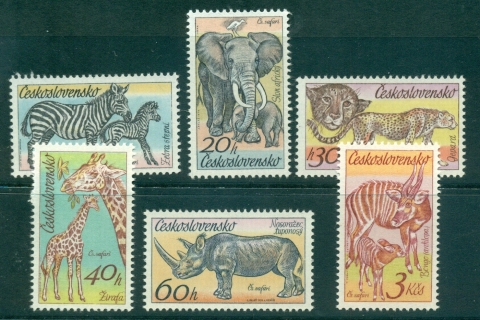 Czechoslovakia-1976-African-Animals-in-Dvur-Kralove-Zoo-MUH-lot34900