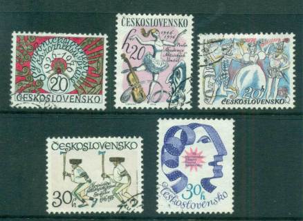 Czechoslovakia-1976-Anniversaries-CTO-lot59364