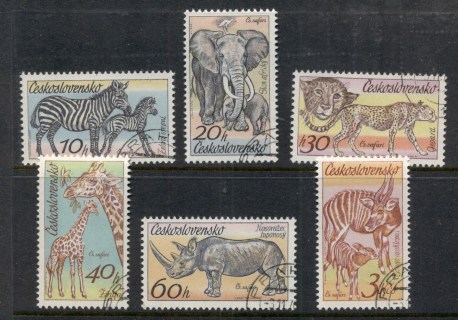 Czechoslovakia-1976-Dvurkralove-Zoo-Animals-CTO