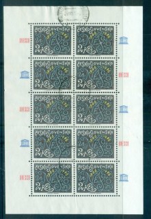 Czechoslovakia-1976-UNESCO-Anniv-MS-CTO-lot70618