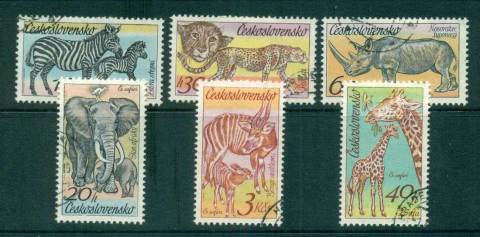 Czechoslovakia-1976-Zoo-Animals-CTO-lot59374