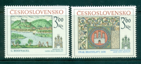 Czechoslovakia-1977-Arms-of-Bratislava-MUH-lot35075