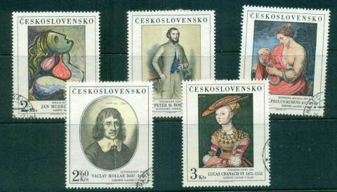 Czechoslovakia-1977-Art-CTO-lot59396