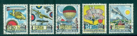 Czechoslovakia-1977-History-of-Aviation-CTO-lot59389