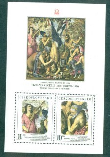 Czechoslovakia-1978-Art-by-Titian-MS-MUH-lot70557