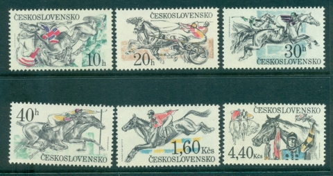 Czechoslovakia-1978-Horse-Racing-MUH-lot34898