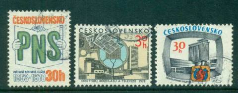 Czechoslovakia-1978-Media-Anniversaries-CTO-lot59416