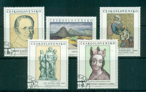 Czechoslovakia-1980-Paintings-CTO-lot72032