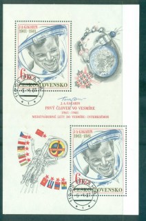 Czechoslovakia-1981-Manned-Space-Flight-Yuri-Gagarin-MS-CTO-lot70629