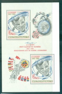 Czechoslovakia-1981-Yuri-Gagarin-Space-flight-MS-MUH-lot70564