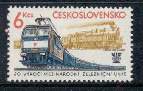 Czechoslovakia-1982-Railway-Union-MUH