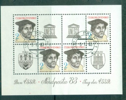 Czechoslovakia-1983-Martin-Luther-MS-CTO-lot70639