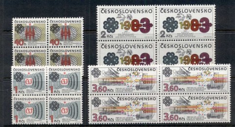 Czechoslovakia-1983-World-Communications-Year-blk4-MUH