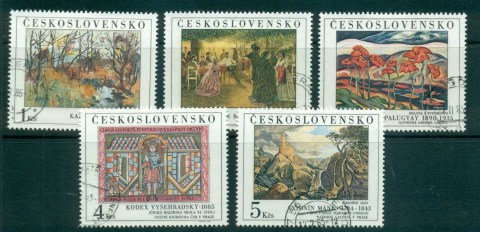 Czechoslovakia-1984-Paintings-CTO-lot72043