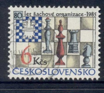 Czechoslovakia-1985-Chess-CTO