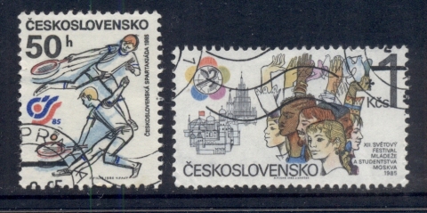 Czechoslovakia-1985-Gymnastics-CTO