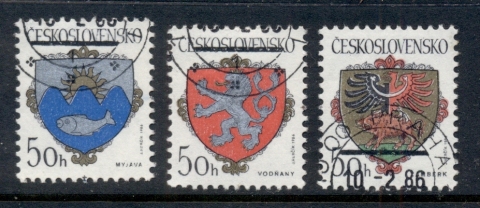 Czechoslovakia-1986-City-Arms-CTO