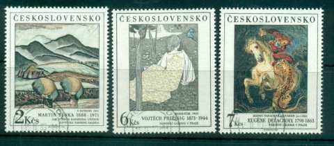 Czechoslovakia-1988-Paintings-CTO-lot72050