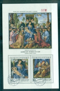 Czechoslovakia-1989-Paintings-Durer-MS-CTO-lot70664