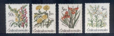 Czechoslovakia-1990-Flowers-MUH