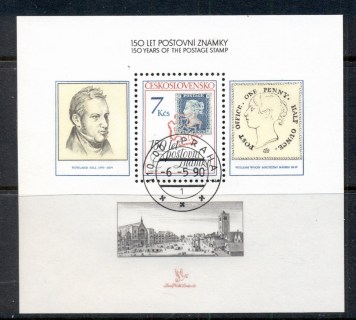 Czechoslovakia-1990-Stampworld-London-MS-CTO