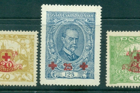 Czechoslovakia-1920-Red-Cross-MLH-lot37988