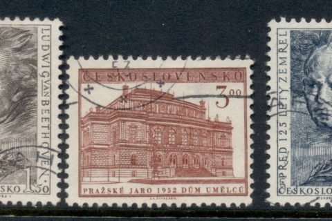 Czechoslovakia-1952-International-Music-Festival-FU