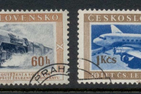 Czechoslovakia-1953-Mail-Transport-FU