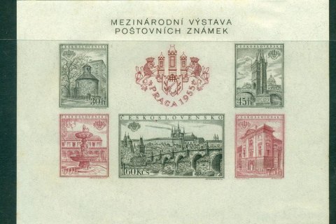 Czechoslovakia-1955-Views-of-Prague-MS-IMPERF