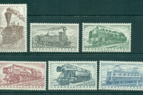 Czechoslovakia-1956-Trains-MUH-lot38271