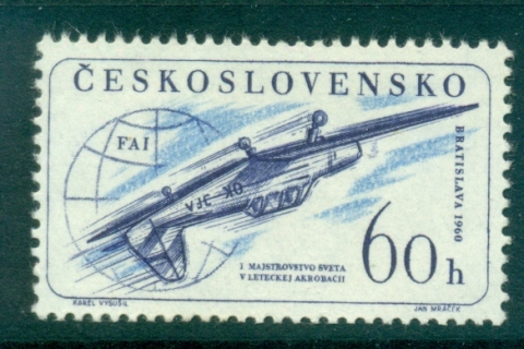 Czechoslovakia-1960-Aerobatic-Championships-MUH-lot38349
