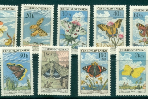 Czechoslovakia-1961-Butterflies-MUH-lot38371