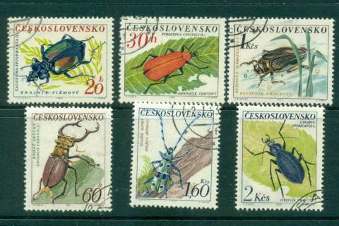 Czechoslovakia-1962-Insects-CTO-lot41353