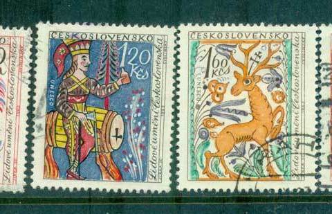 Czechoslovakia-1963-Folk-Art-FU-lot70140