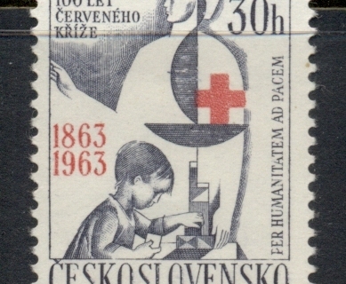 Czechoslovakia-1963-Red-Cross-Centenary-MUH