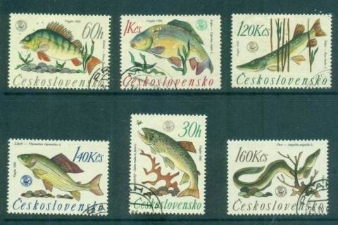 Czechoslovakia-1966-Fish-FU-lot70168