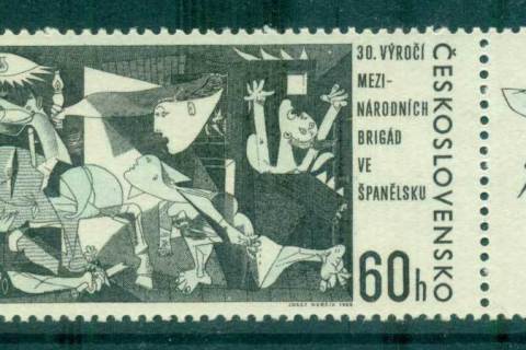 Czechoslovakia-1966-Picasso-Guernica-label-MUH-lot70173