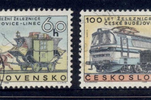 Czechoslovakia-1968-Railroads-FU