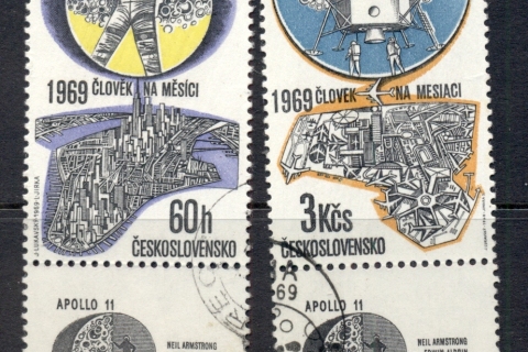 Czechoslovakia-1969-Apollo-11-space-Mission-FU