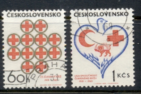 Czechoslovakia-1969-League-of-Red-Cross-Societies-CTO